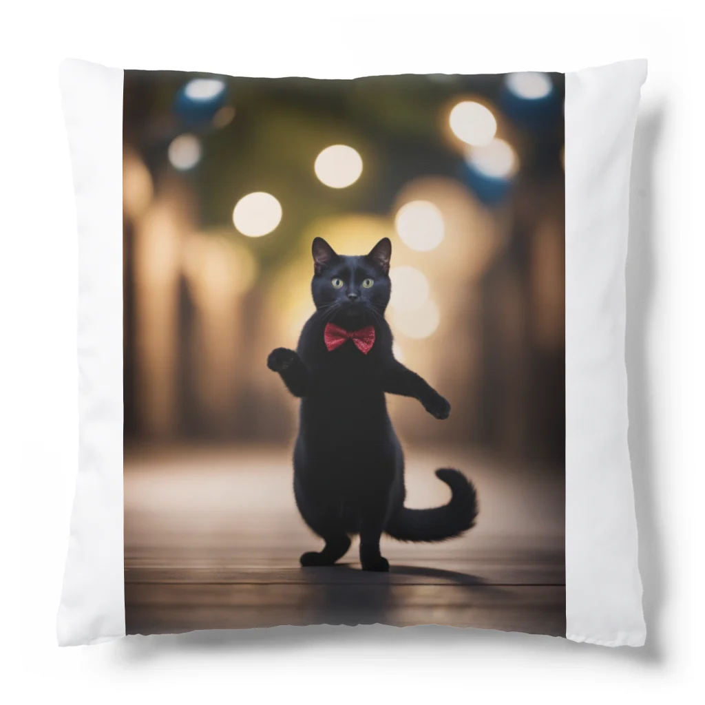 GoldCatの黒猫紳士 Cushion
