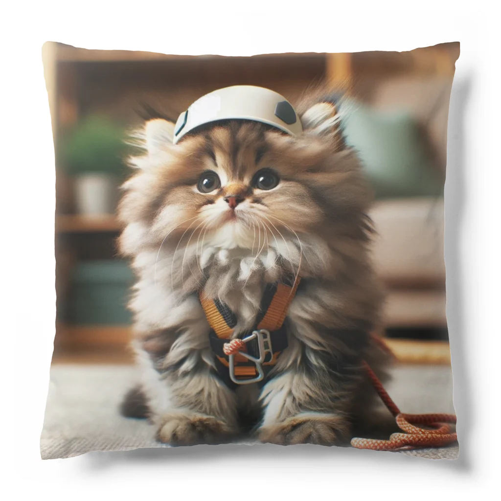 LISPのアルピニスト猫ちゃん4 Cushion