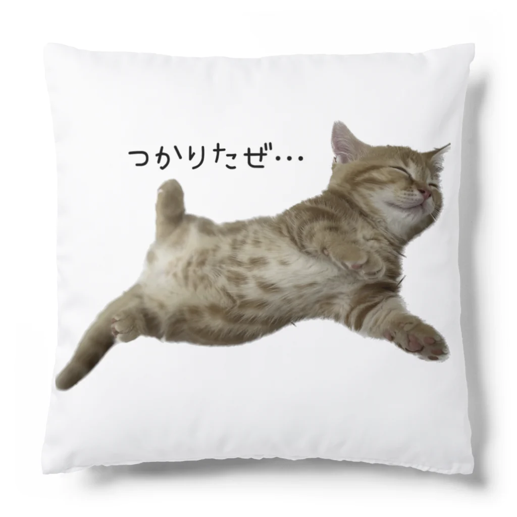 ねこもふ生活のヘソ天ちゃーぼー Cushion