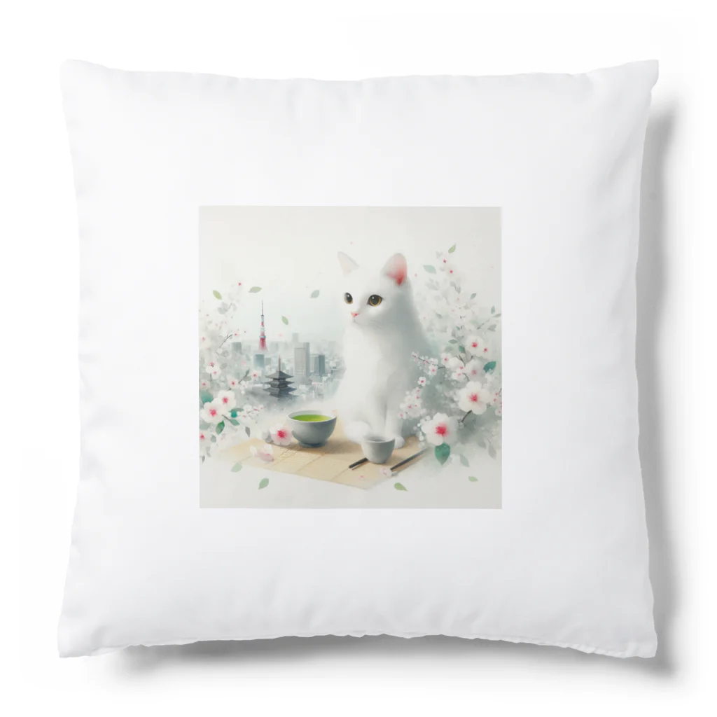 Patroの東京と猫 Cushion