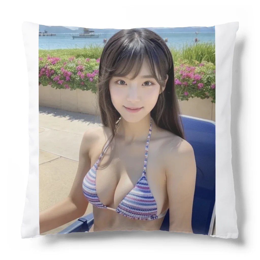 AI美女専門ショップのAI水着美女みき Cushion