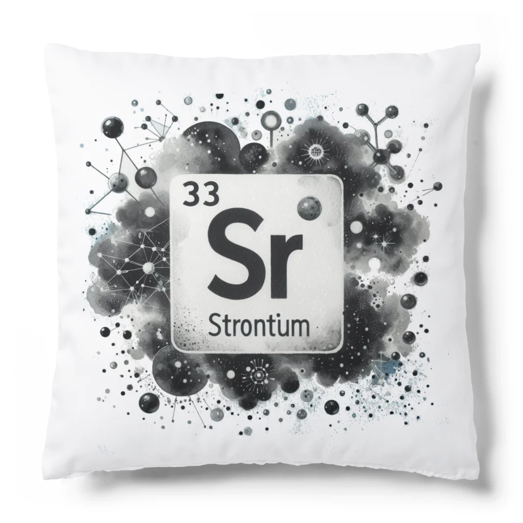 science closet（科学×ファッション）の元素シリーズ　~ストロンチウム Sr~ Cushion