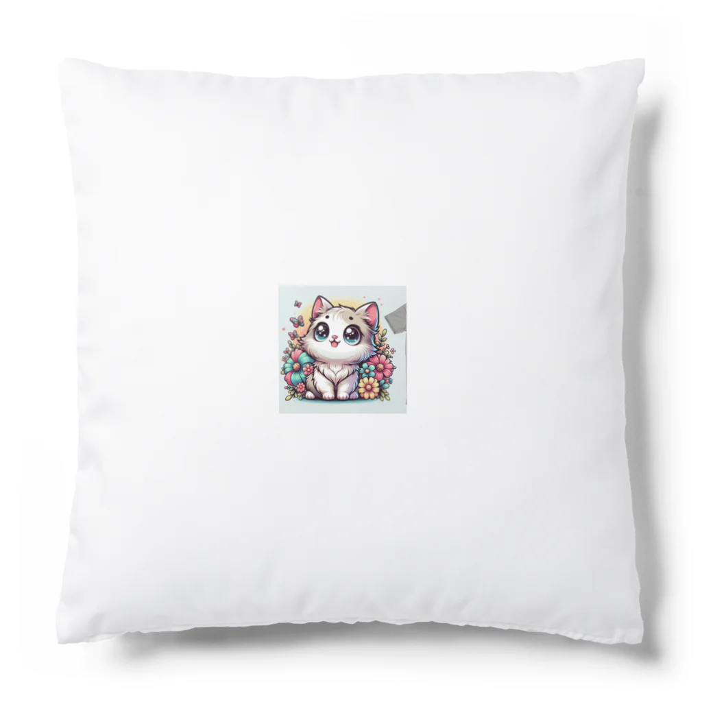 cc-akの可愛いいねこが目を輝かせています！ Cushion