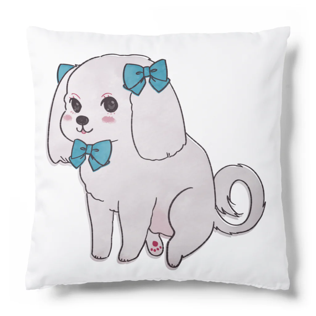 我楽汰倉庫_第二支部(犬)のおしゃれなマルチーズ Cushion