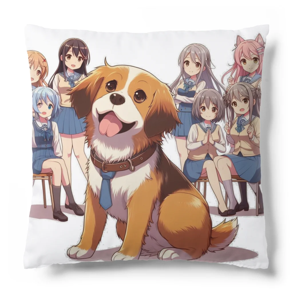 Dog Selectionのアニメ風　アイテム Cushion