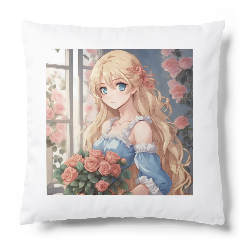 プリンゴブリンの花束バラ子さん Cushion