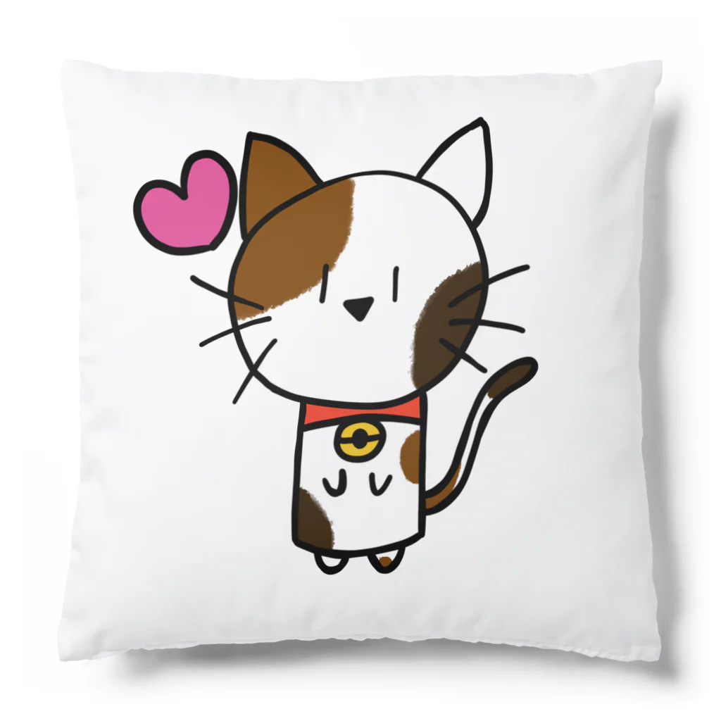 ねこ日和のねこ日和（ぶち猫） Cushion