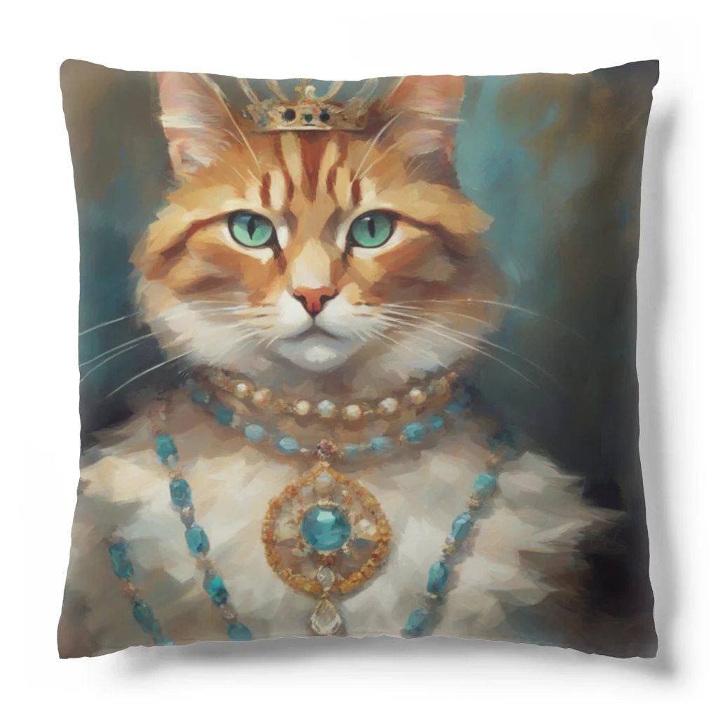 esmeralda64のパライバトルマリンの瞳の猫 Cushion