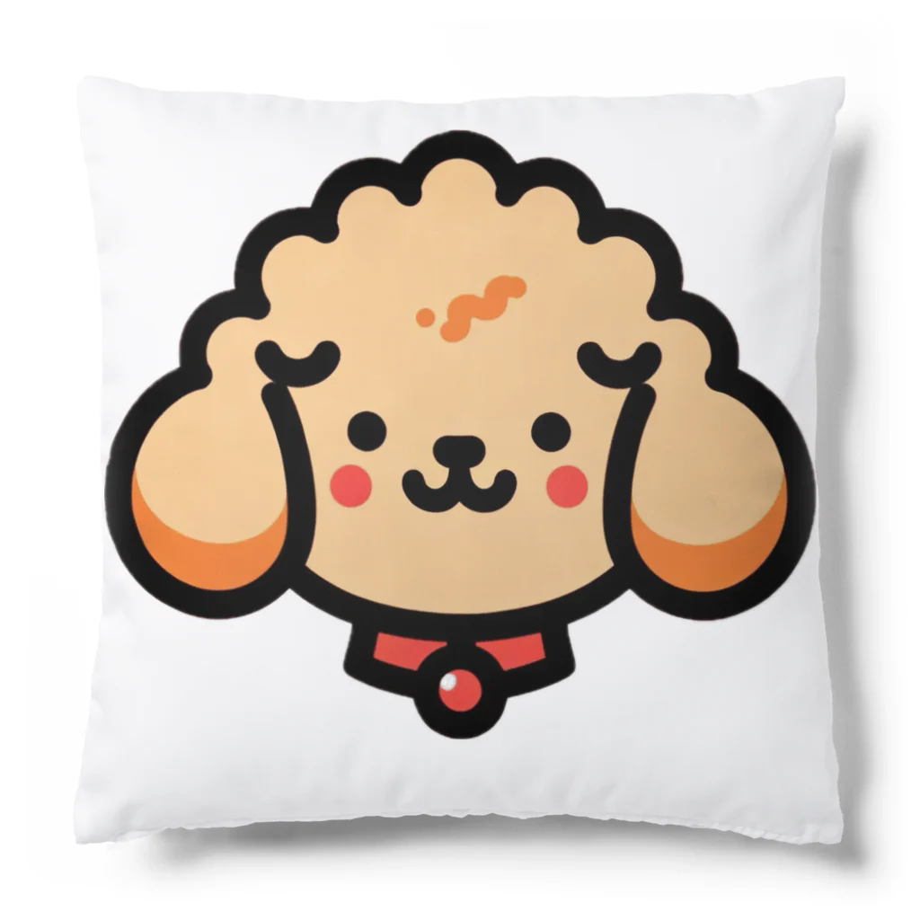 わんこグッズしょっぷcooのはにかみプードル Cushion