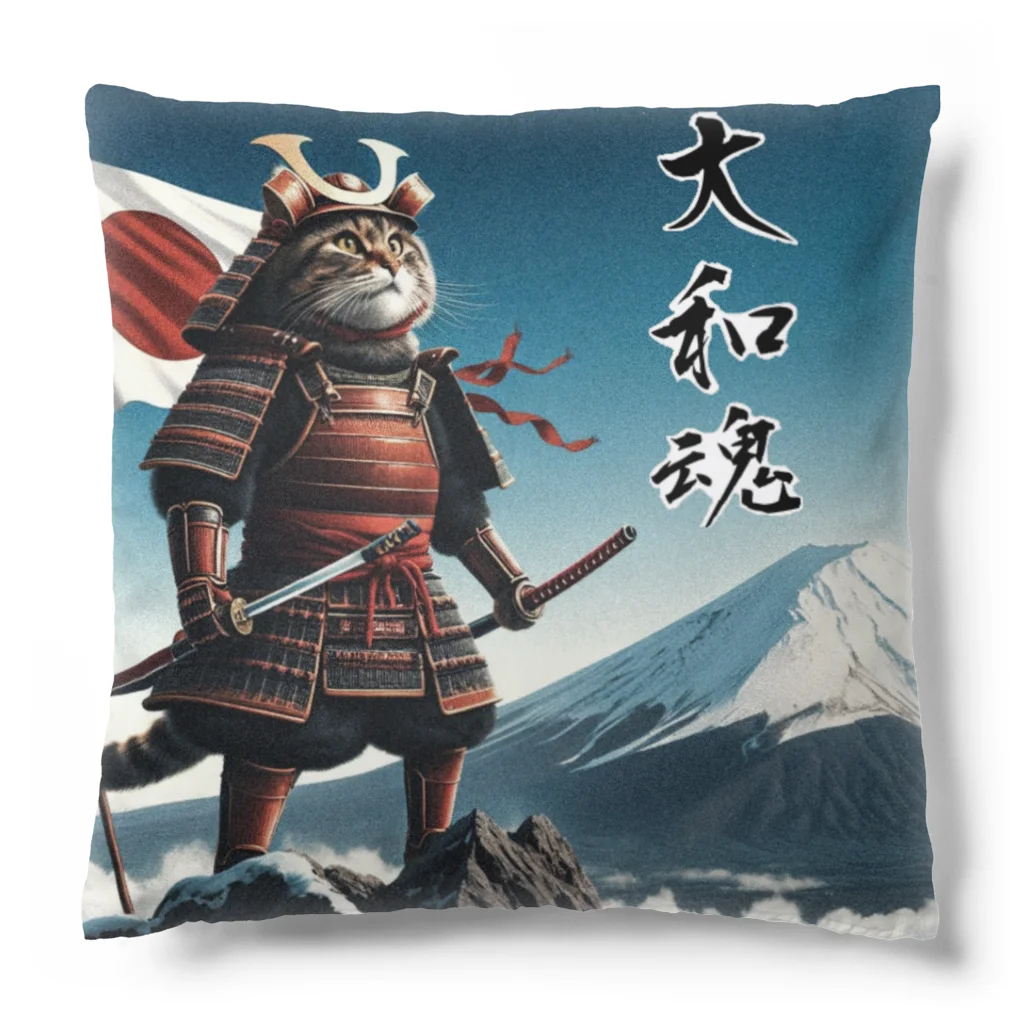 猫好き Japanの大和魂ねこ Cushion