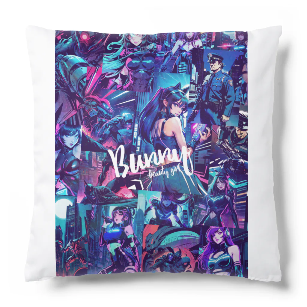 BUNNY-ONLINEのネオンアメコミアート134 Cushion