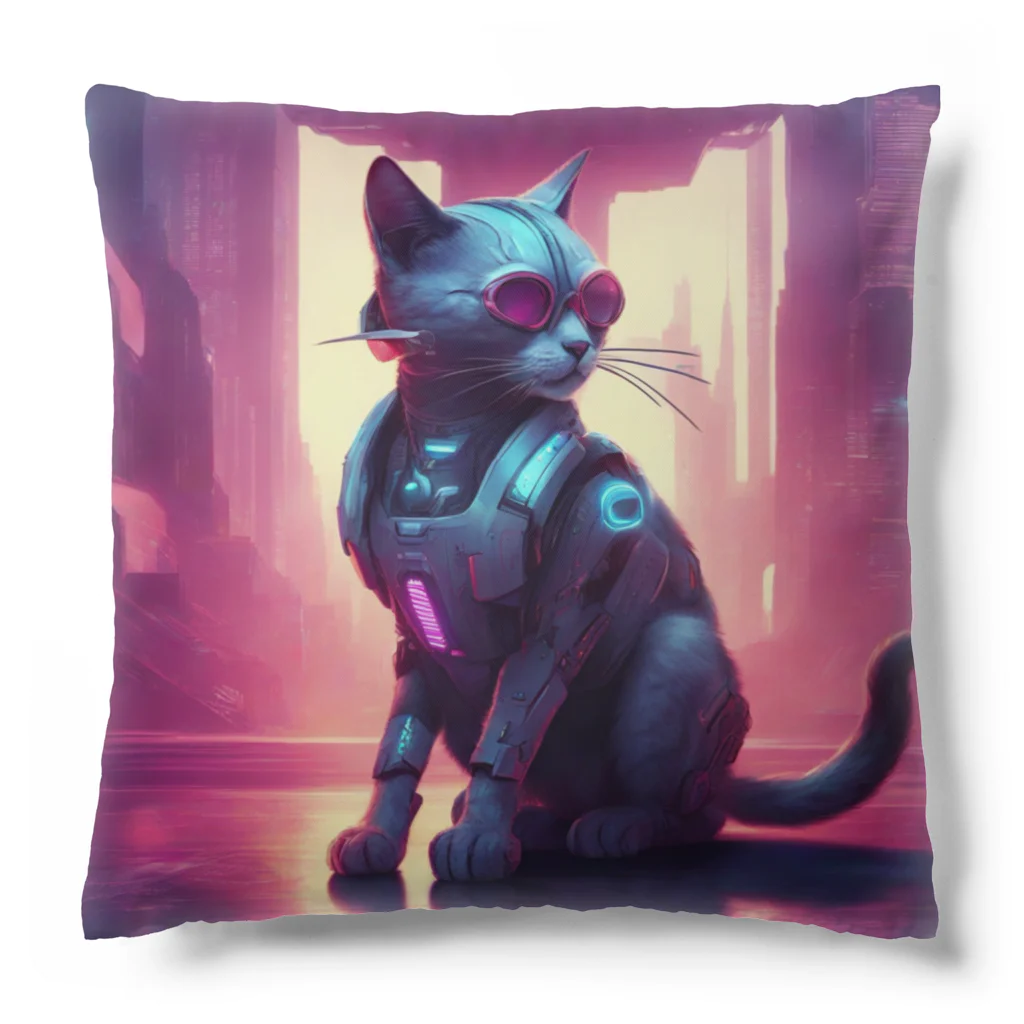 fancygraphicのサイボーグキャット Cushion