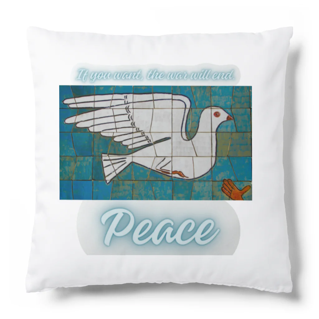 Earth-HarmonyのPeace　平和の鳩 Cushion