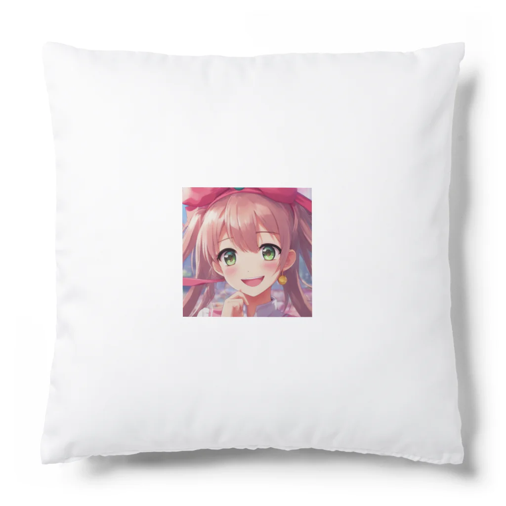 asanonnのリボン付きヘッドバンドな女の子 Cushion