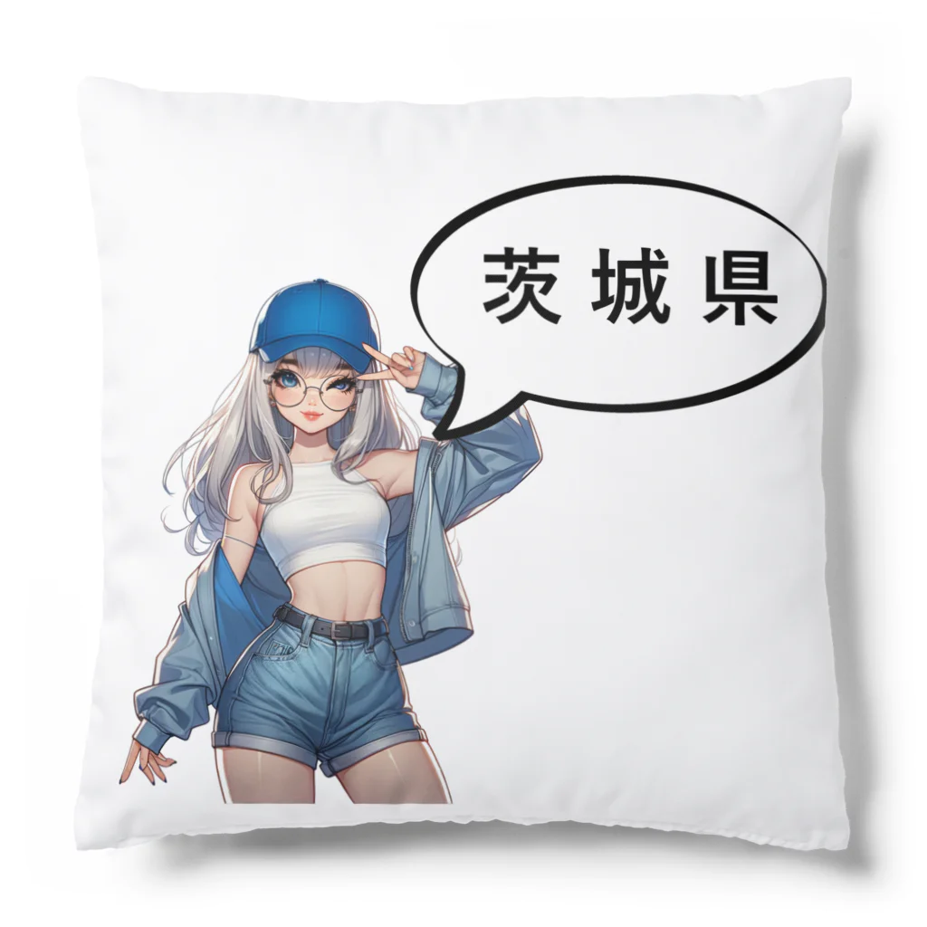 music_japanの茨城ガール（一部両面あり） Cushion