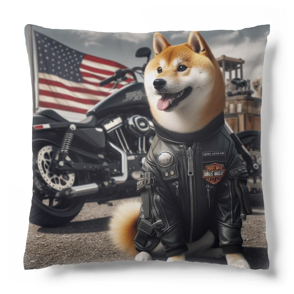 ANTARESのアメリカンライダー柴犬 Cushion