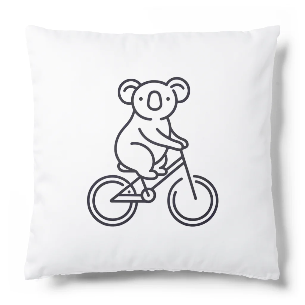 Clozettaの自転車に乗るコアラ Cushion