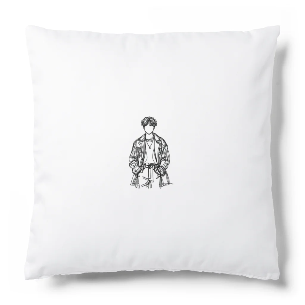 Schiele_sarieriの線画の人 Cushion