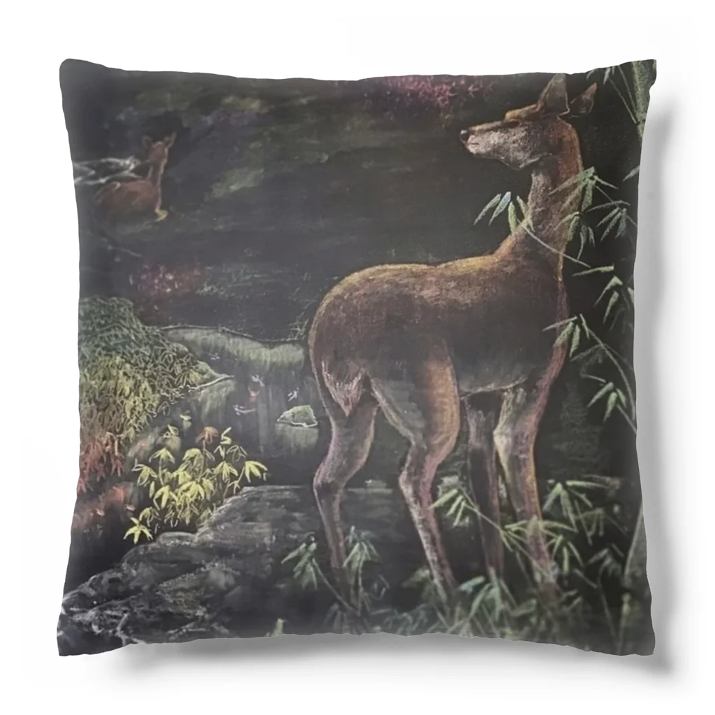 Asahi@水墨画アートの🦌🍁 Cushion