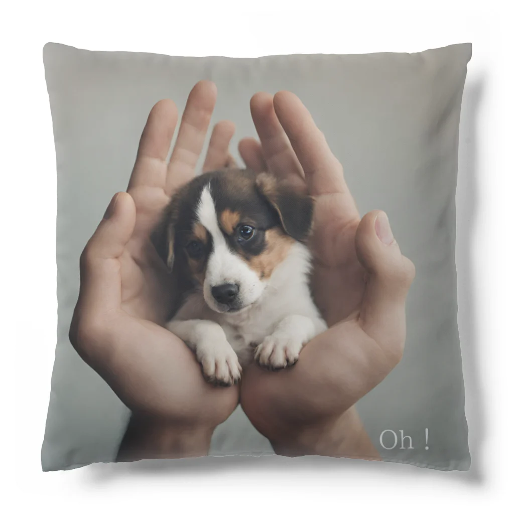 Koh!の手と犬 Cushion