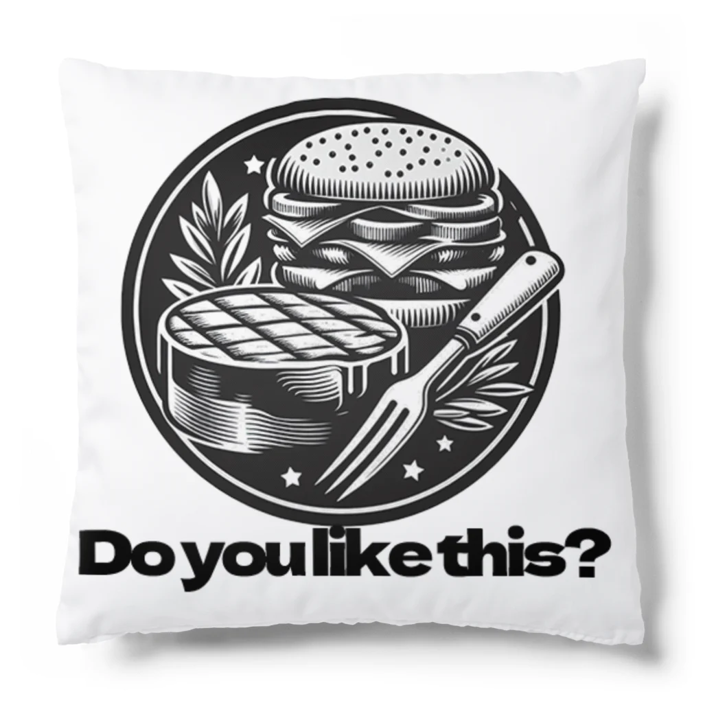 Meat-king.comのno meat no life Cushion