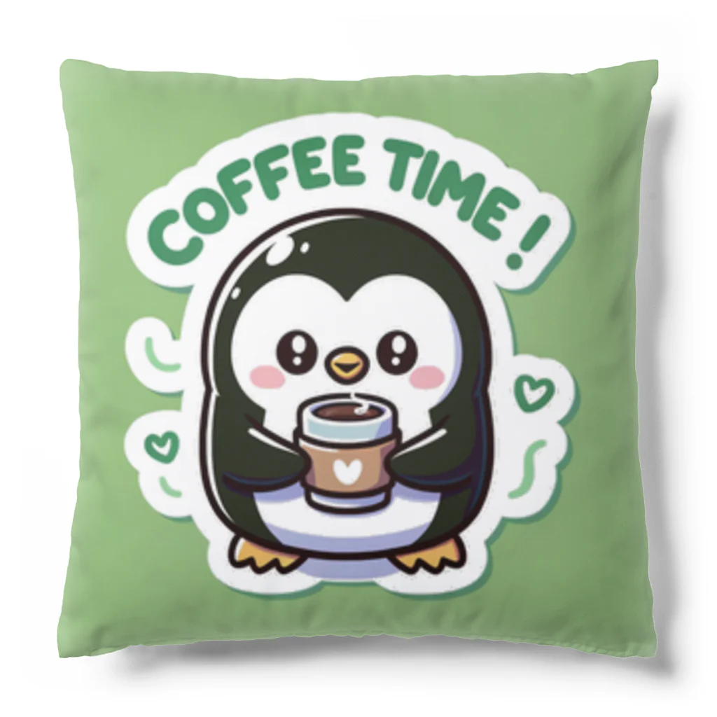 kaeruko0304mamaのコーヒータイムペンギン Cushion