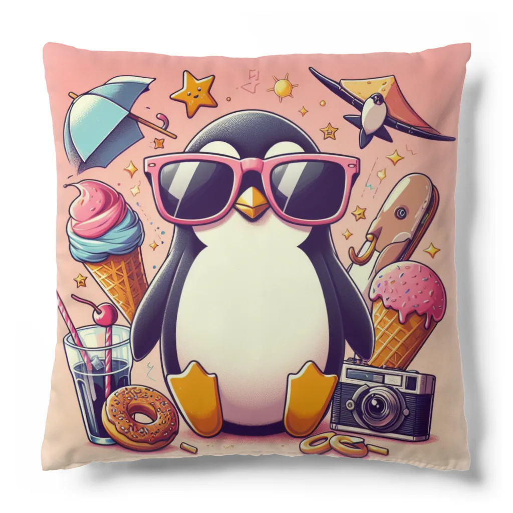 Design Harborのcool penguin Cushion