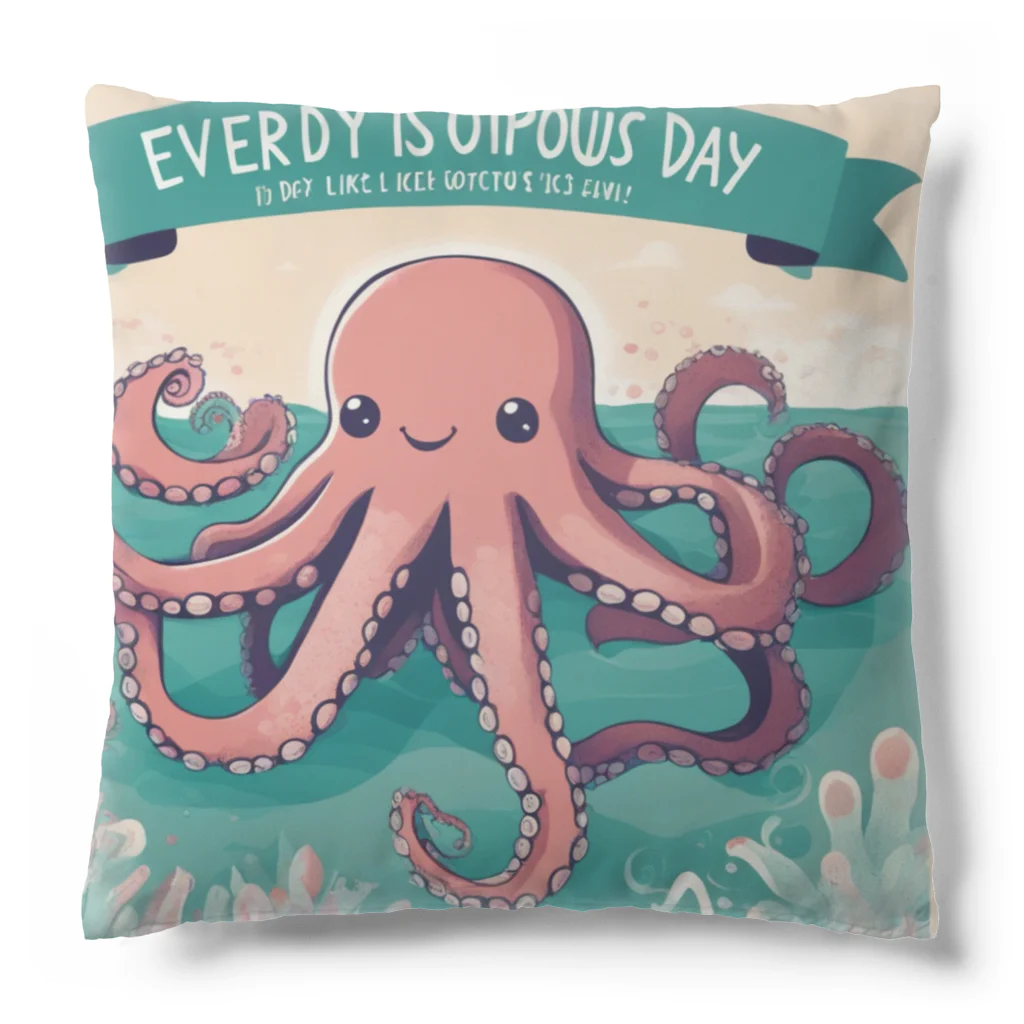 テフラんずのまいにちタコ🐙 Cushion