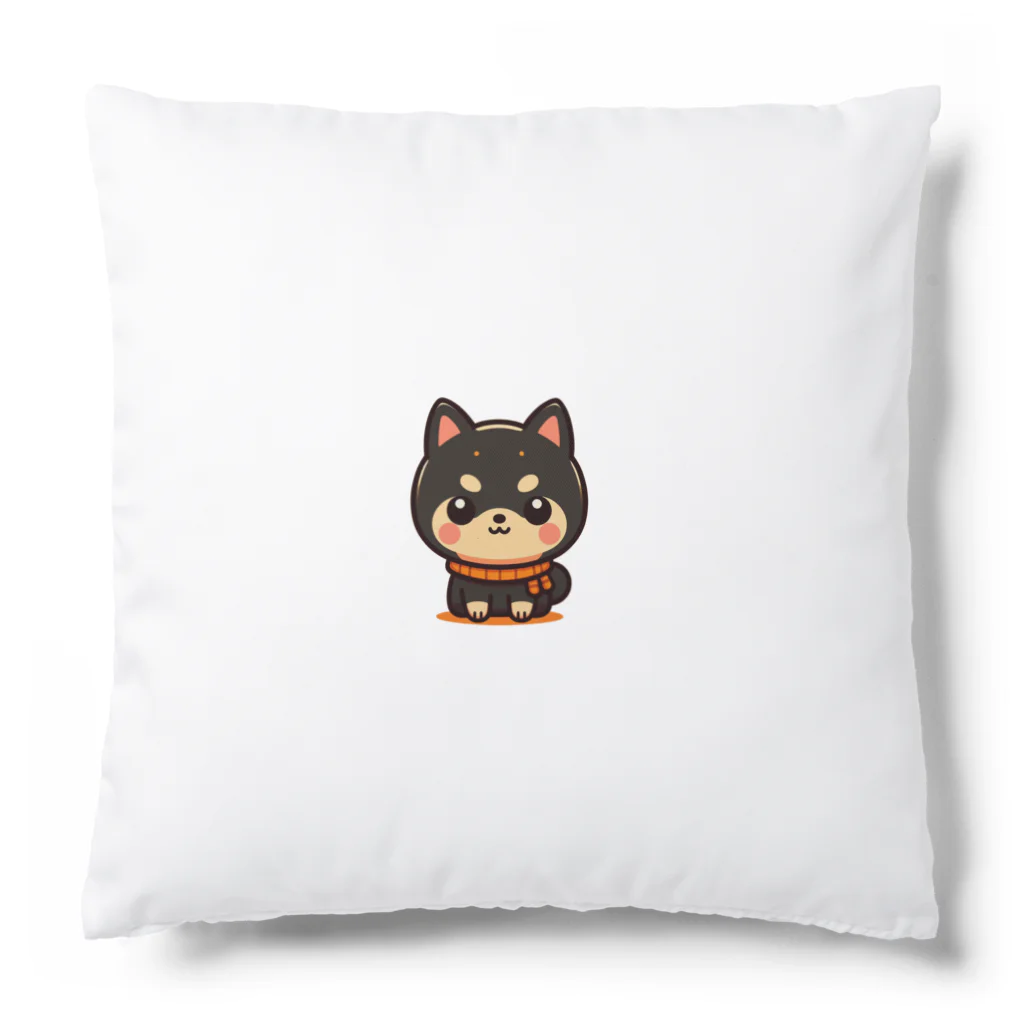 yukari_hのまんまる黒柴 Cushion