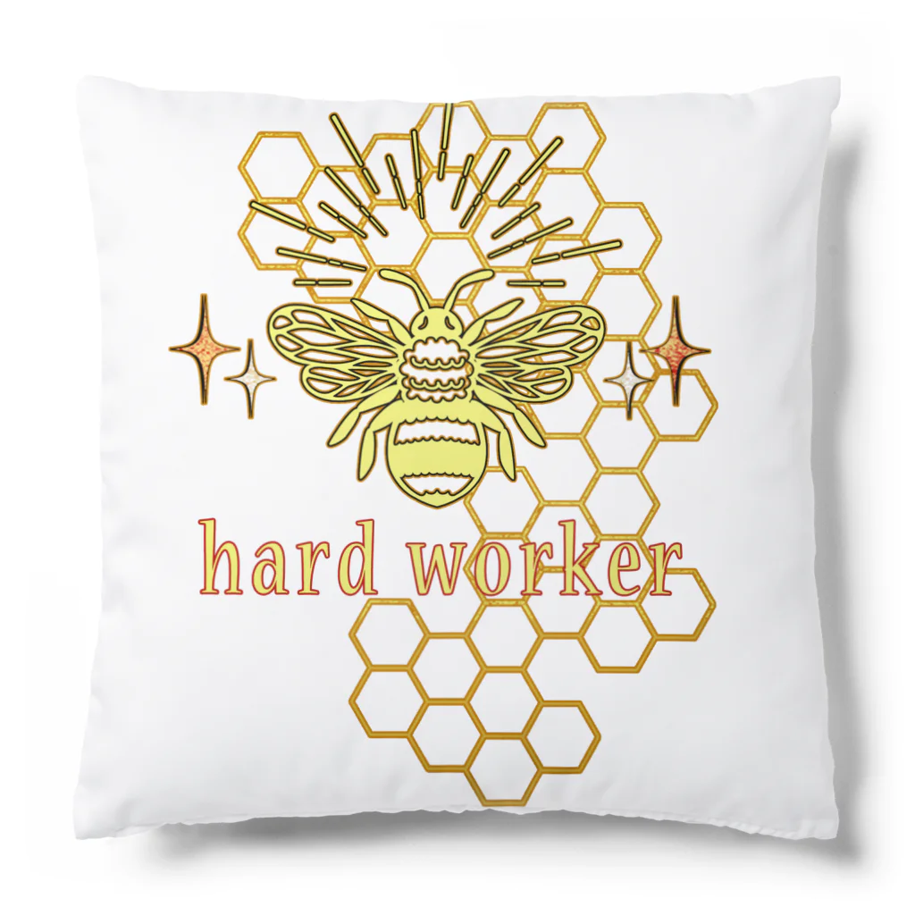 ConversationStarterのHARD WORKER Cushion