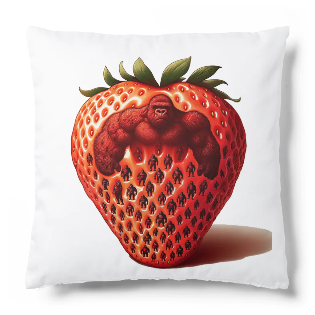 ゴリラショップのThe Mighty Gorilla Strawberry  Cushion