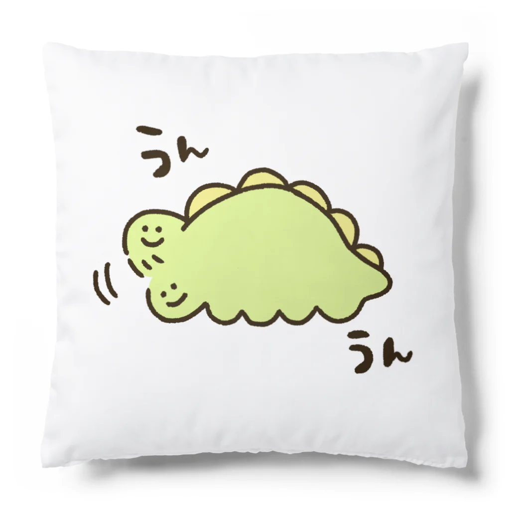 もちもちサウルスのもちもちサウルス(うんうん) Cushion