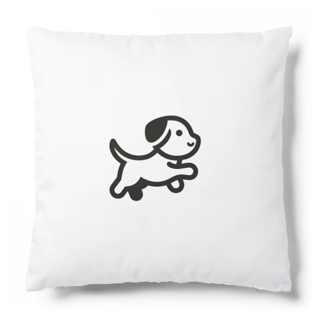 LISPのクール黒ワンちゃん Cushion