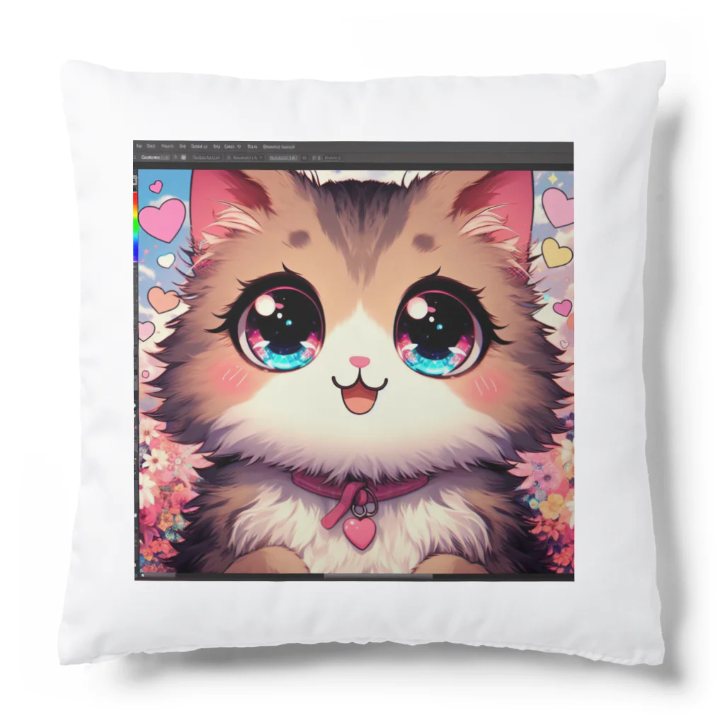 yos-1292583のねこニコばん Cushion