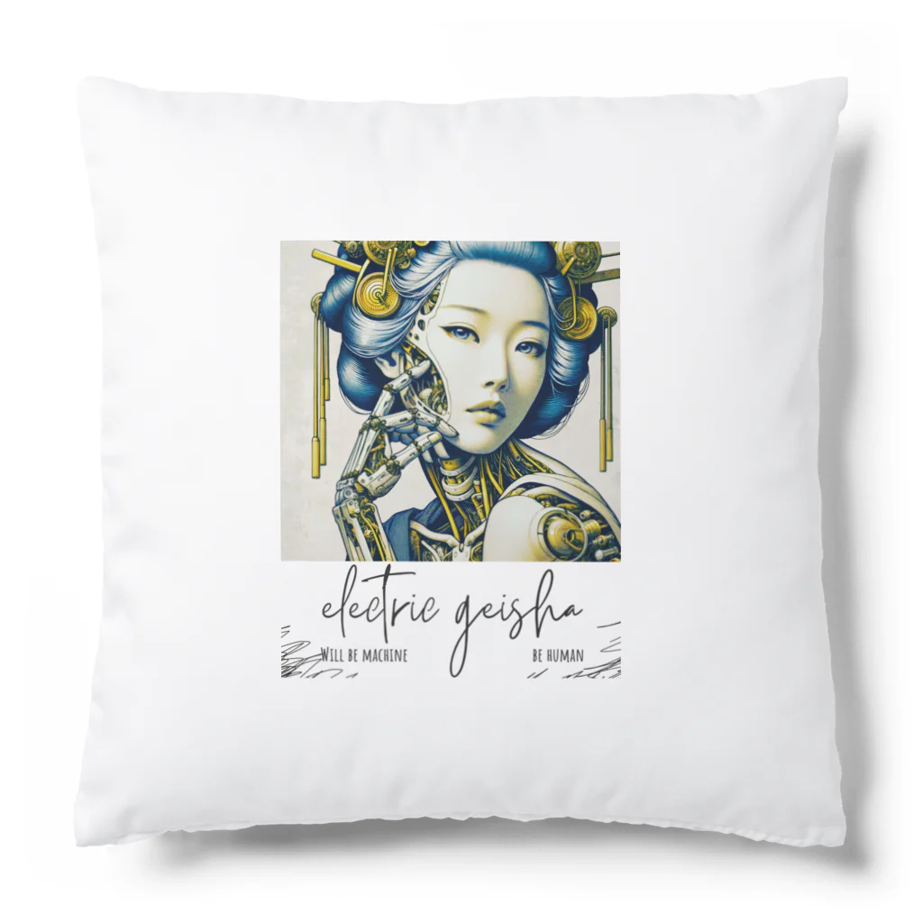 Cyber-punk-geishaのCyber Punk Geisha Cushion