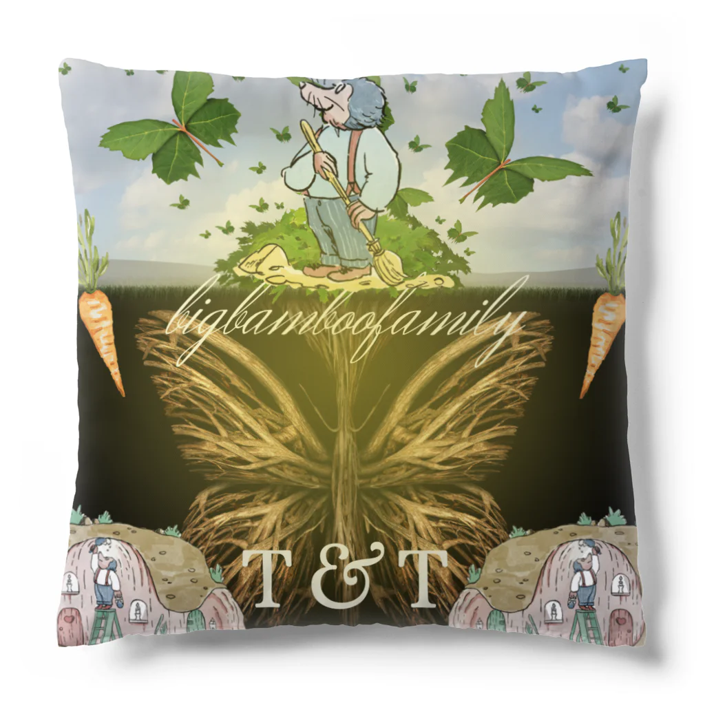 bigbamboofamilyのbigbamboofamily Cushion