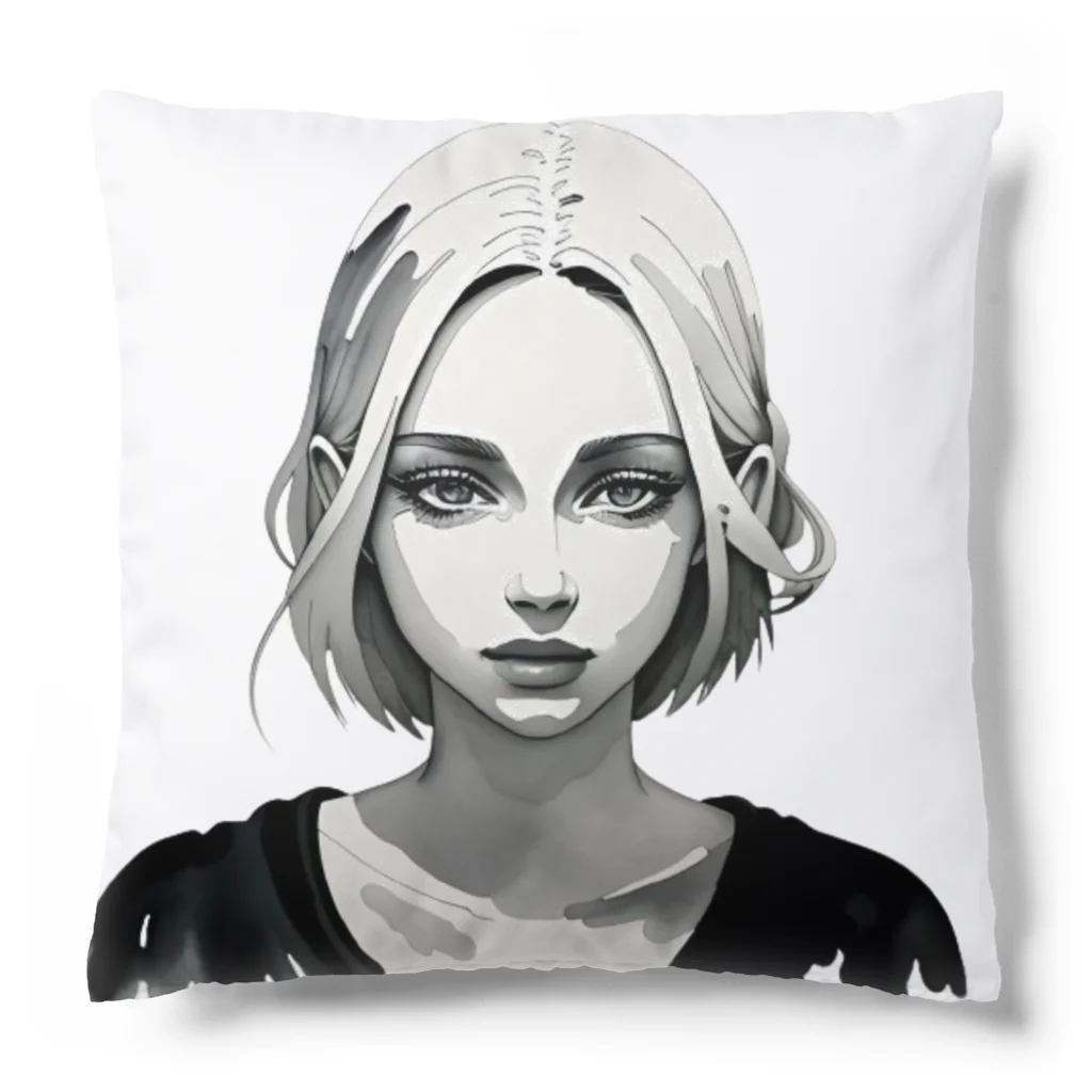 HakaショップのインクGirl Cushion