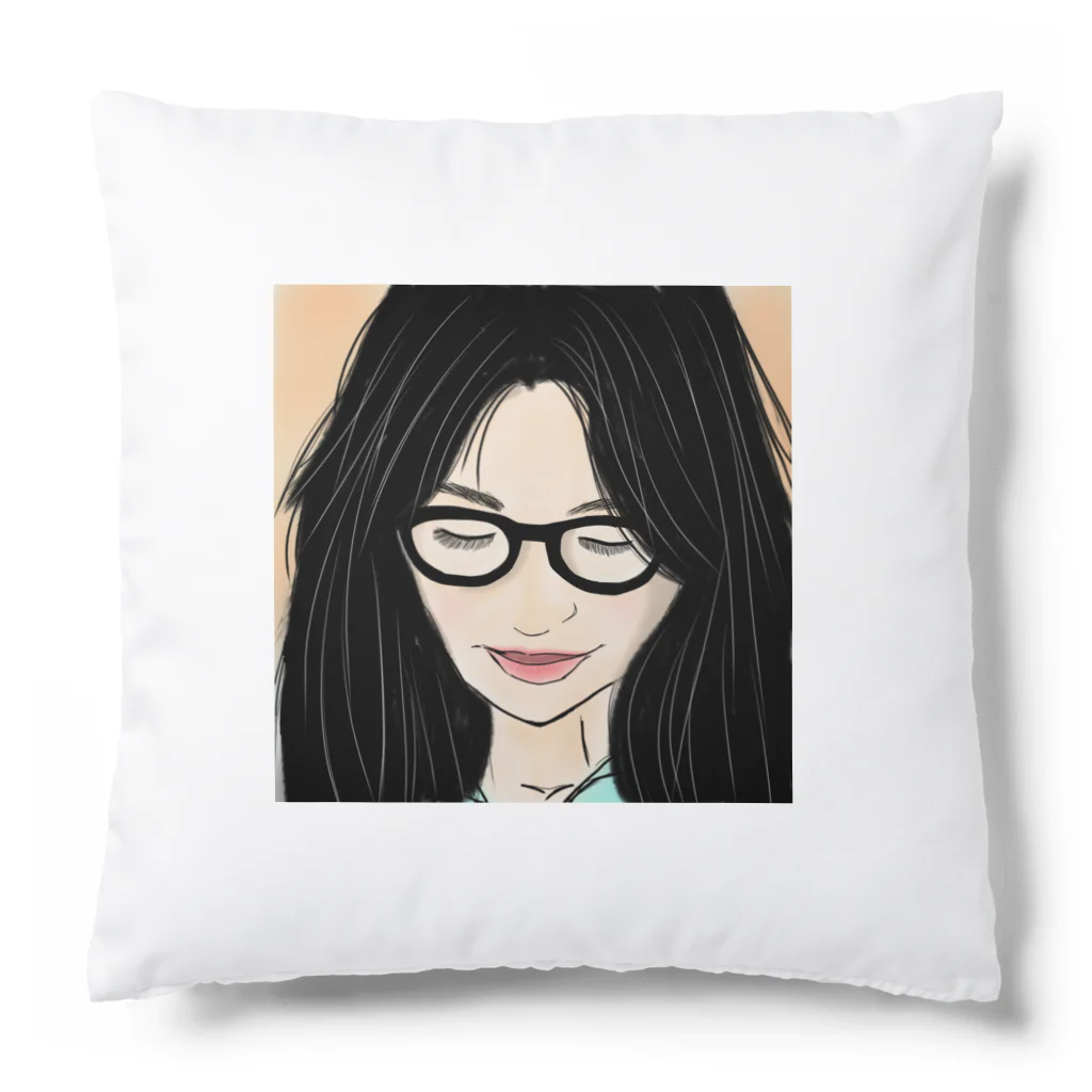 みつまめこshopのメガネ美人 Cushion