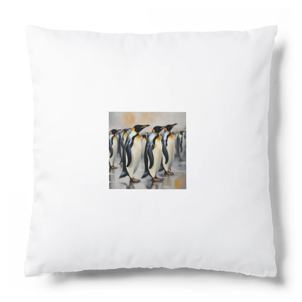 akipen76の仲間のために自分を奮起するペンギン Cushion