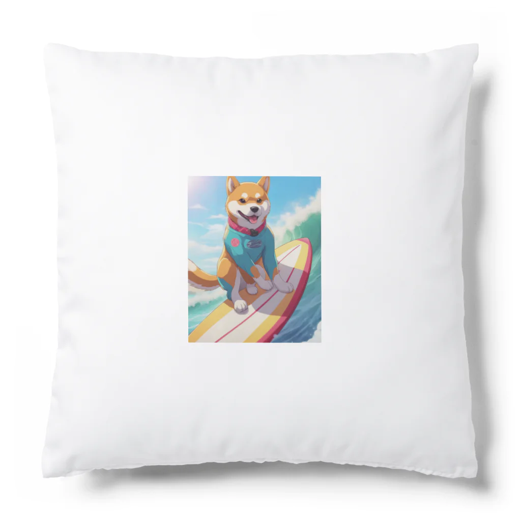 Lee17のサーフィンする柴犬 Cushion