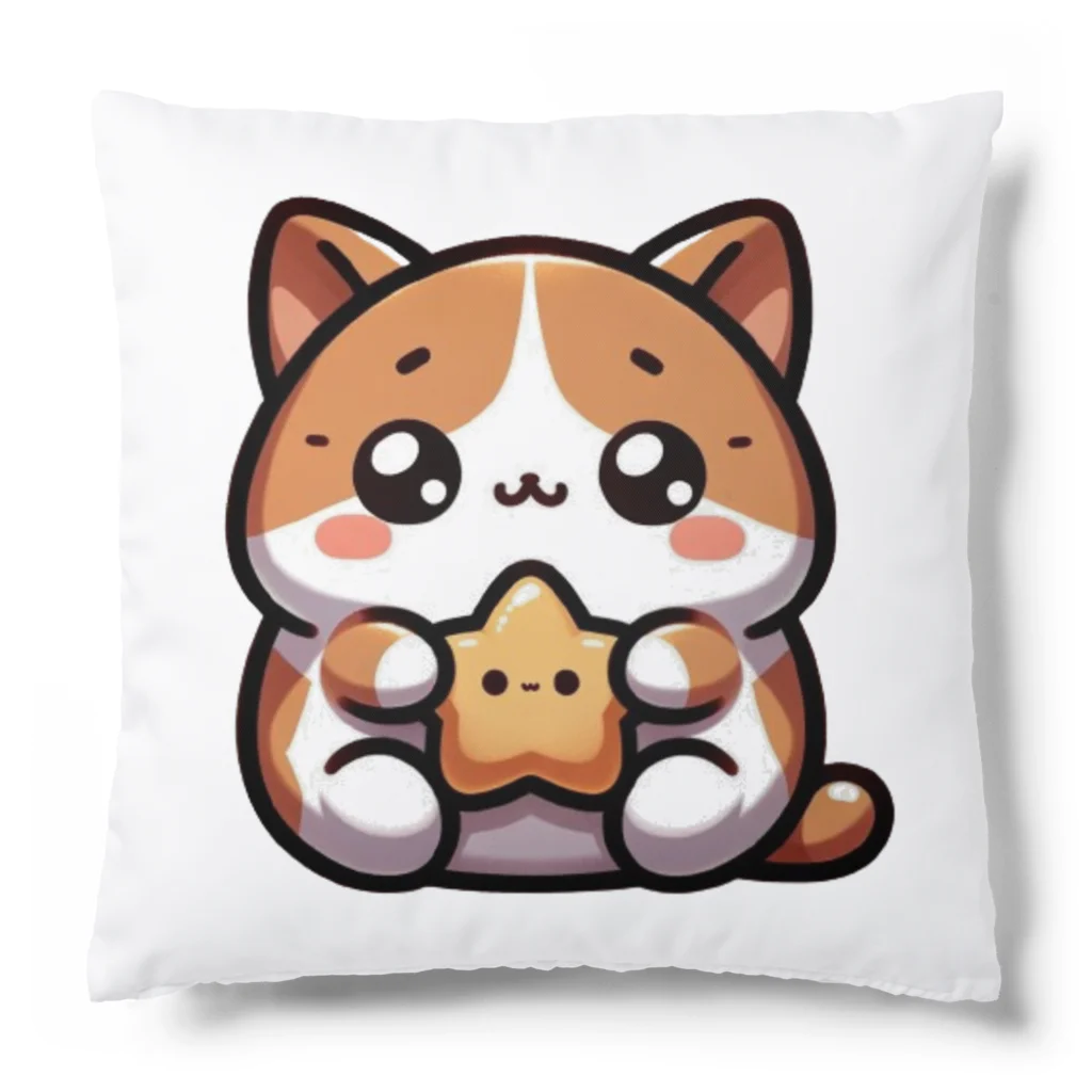 デフォルメあにまるずのマンチカンと星君 Cushion