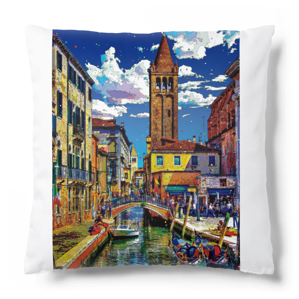 GALLERY misutawoのイタリア ヴェネツィアのサン・バルナバ橋 Cushion