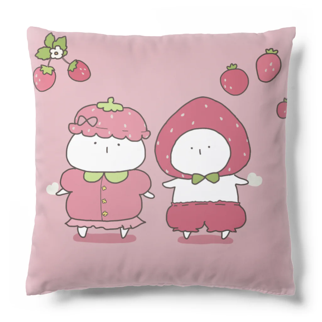 ‪︎‬♥︎sumin‪︎‬♥︎のいちごなうさぎ Cushion