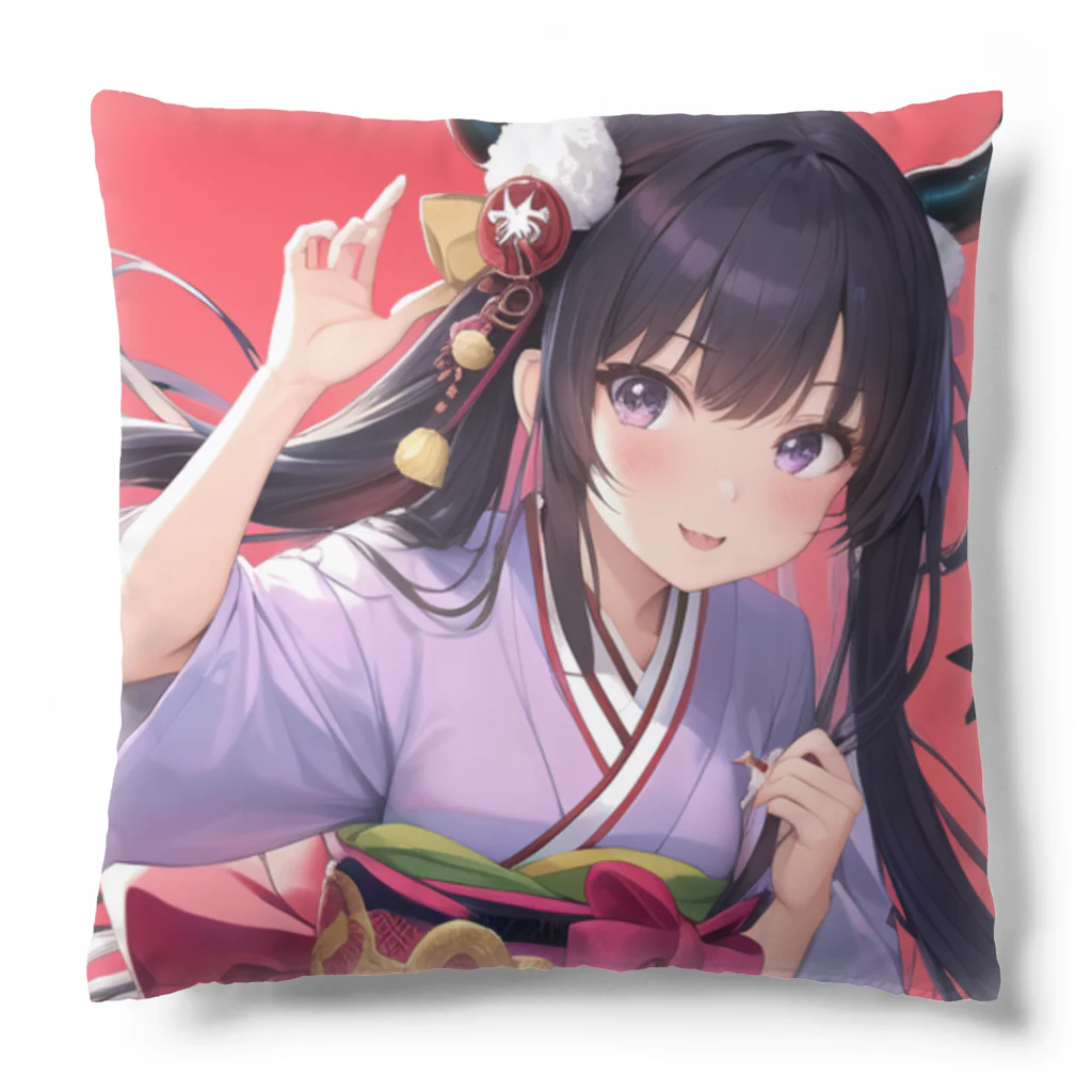 癒しのあるオリジナルグッズ販売所の美少女二次元イラストグッズ Cushion