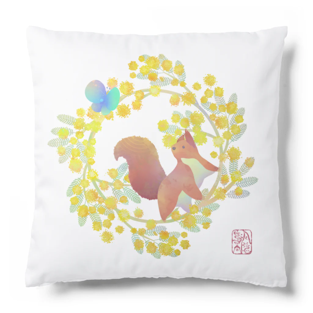 月の隠れ家のミモザリース Cushion