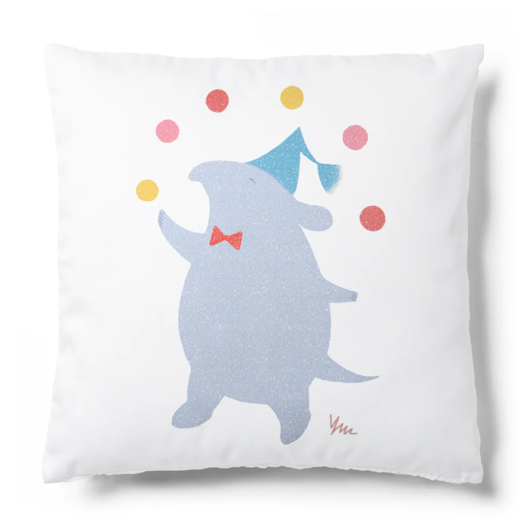 バクのSHOPのジャグリング②青帽子 Cushion