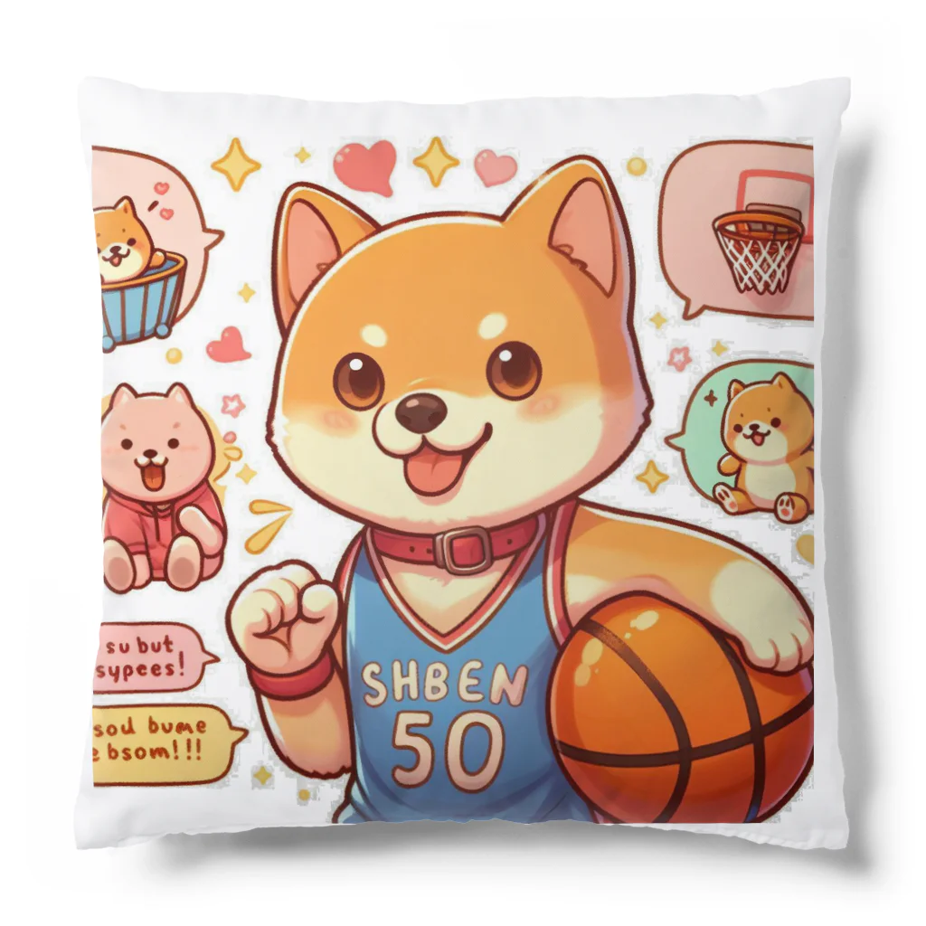 KATERAのバスケットボール犬　SHBEN Cushion