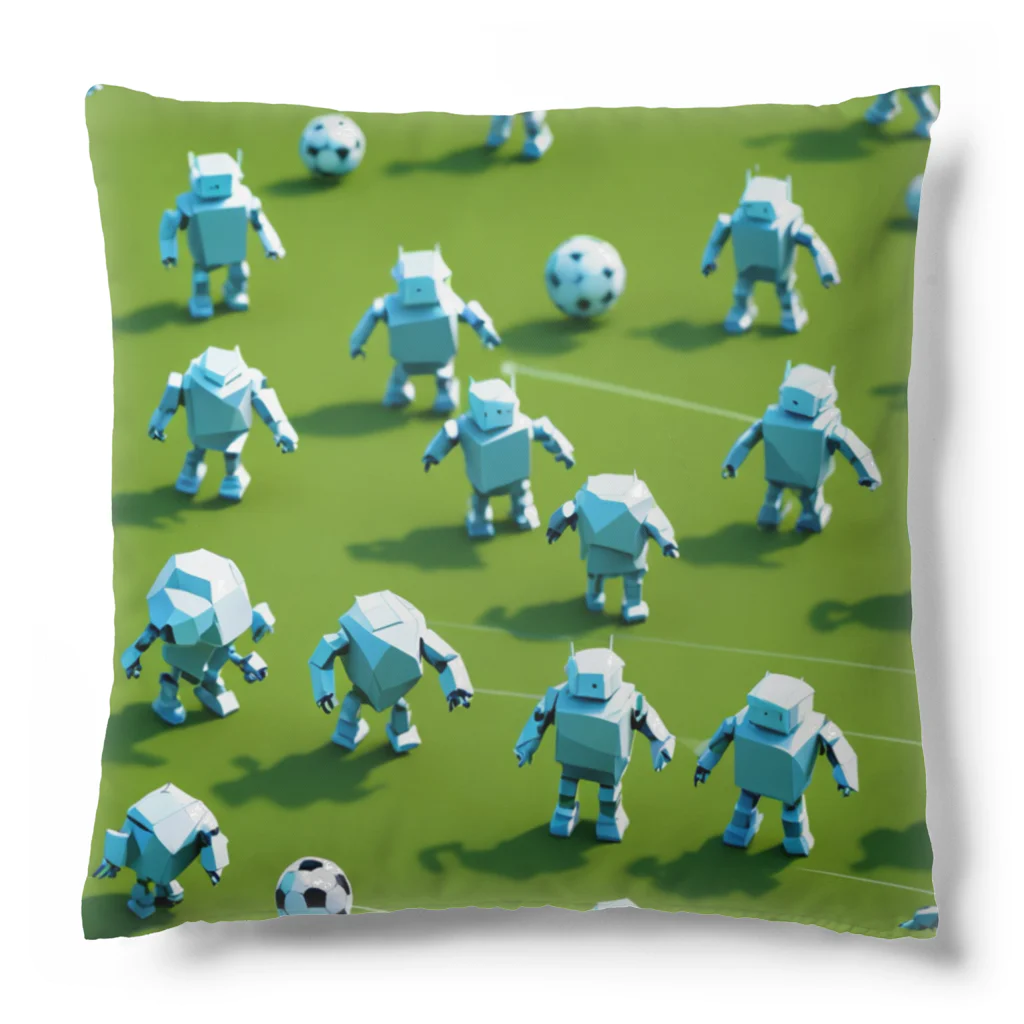 せつらデザイングッズのロボサッカー Cushion