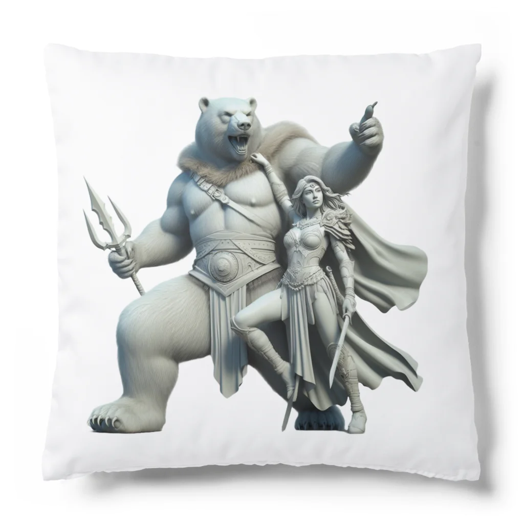 e-lily32のBEARと戦士　B Cushion