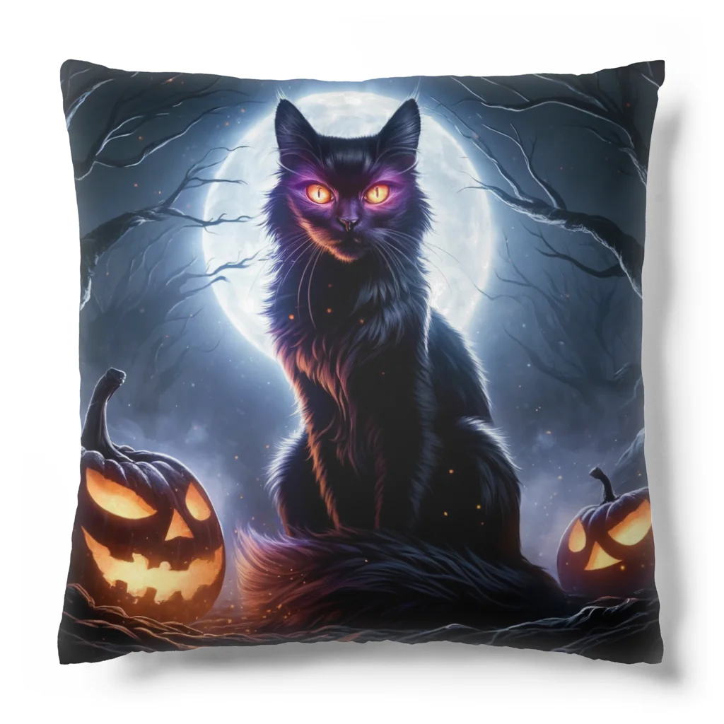 ◥(M)◤のHalloween×Cat Cushion